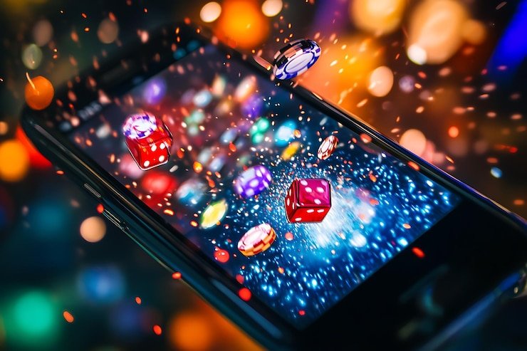 Antarmuka aplikasi klikme88 menampilkan halaman beranda dengan slot permainan dan meja dealer langsung